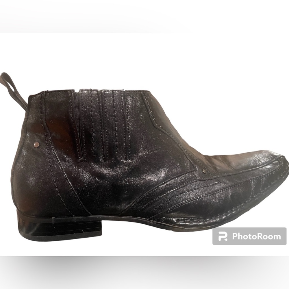 Stacy Adam’s Men Blk Leather Viper Short Western Boot SZ 11/Excellent Condition